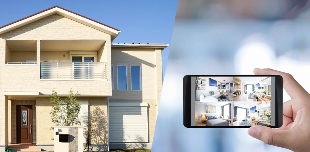 Home security and remote camera viewing on a phone