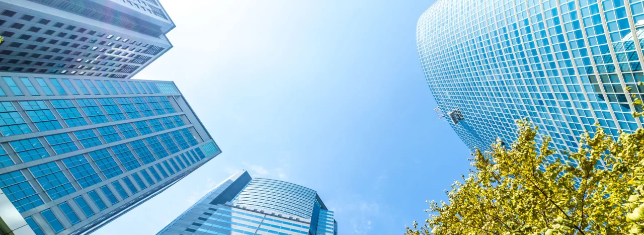 Commercial office building security setting